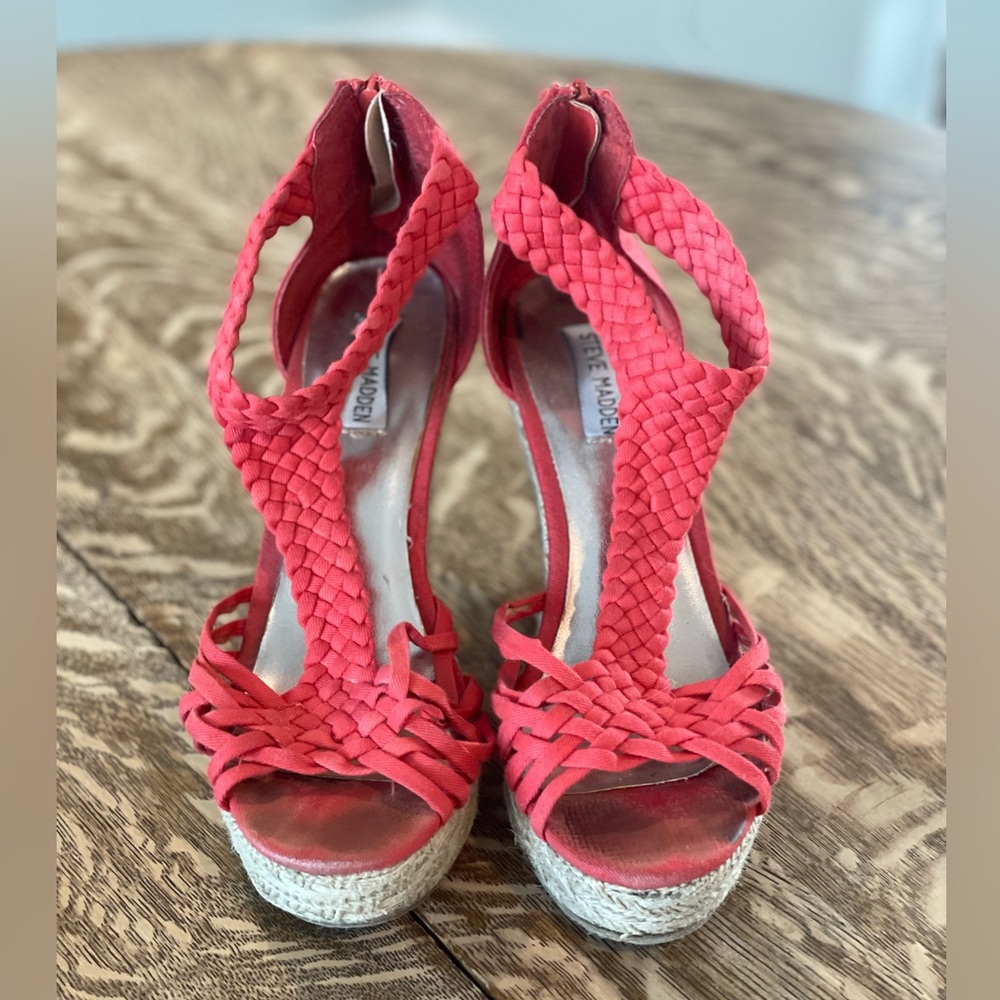 Steve Madden Women’s Coral Espadrille Wedge size 7